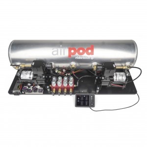 RidePro E5 Air Ride Suspension Control System | 5 Gallon Dual Compressor AirPod-1/4" Valves