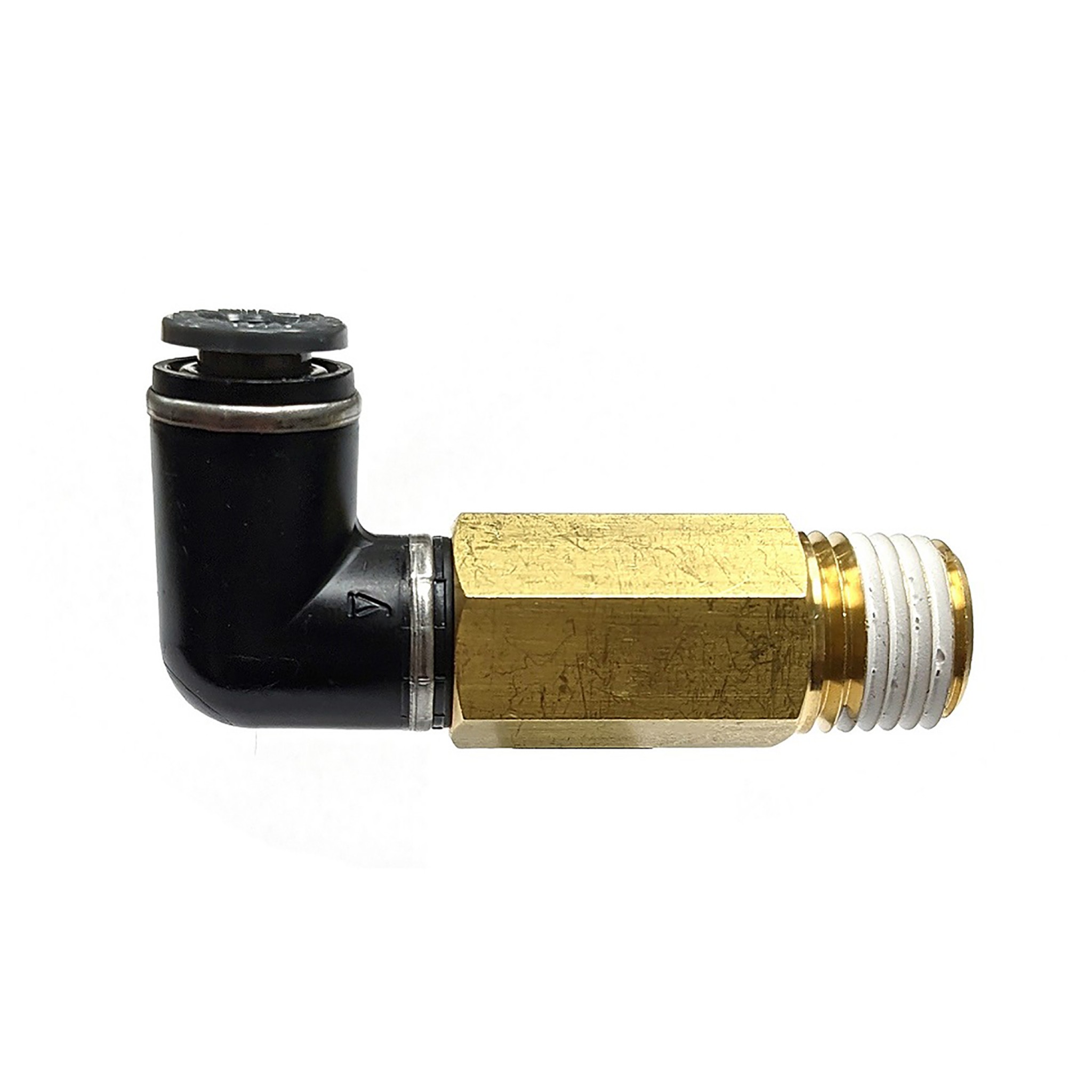 Airline Fitting | Extended Swivel Elbow | 1/4" Male NPT to 1/4" Airline